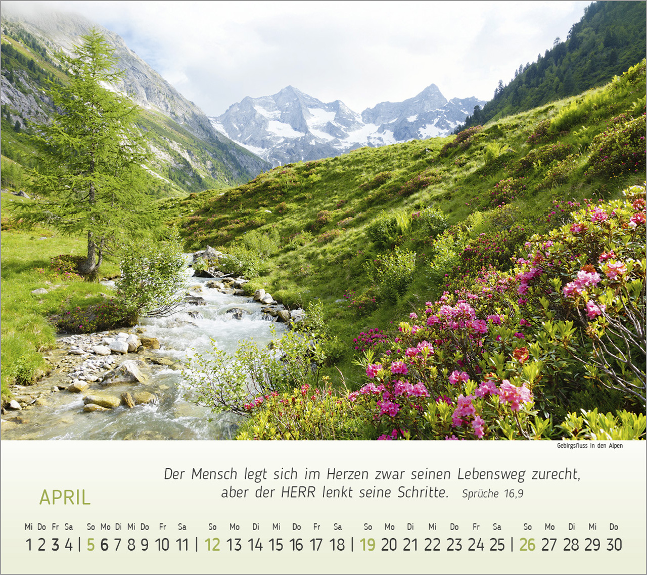 Wunderbare Bergwelt Tischkalender 2026 Wunderbare Bergwelt Tischkalender 2026