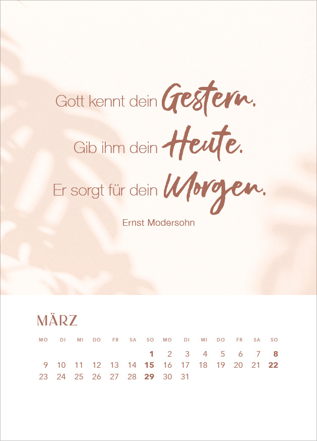 Hoffnung für immer 2026 - Tischkalender mit Holzaufsteller Hoffnung für immer 2026 - Tischkalender mit Holzaufsteller
