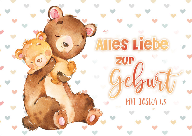 Postkarte Bären Baby