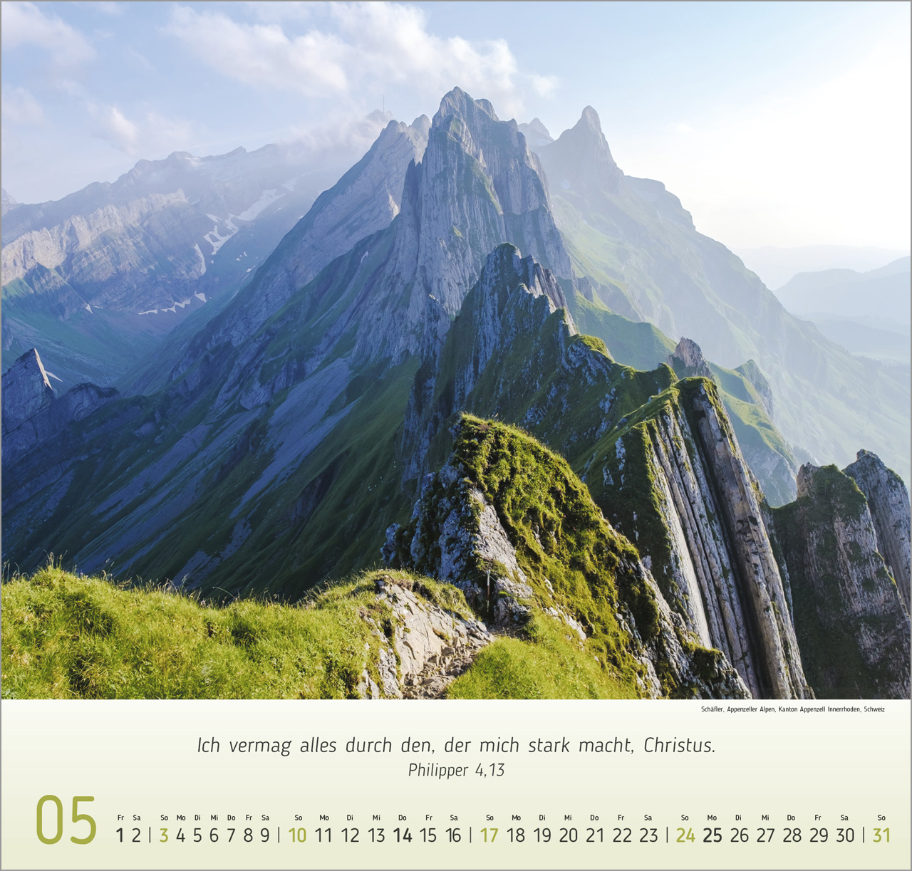 Berg Impressionen Wandkalender 2026
