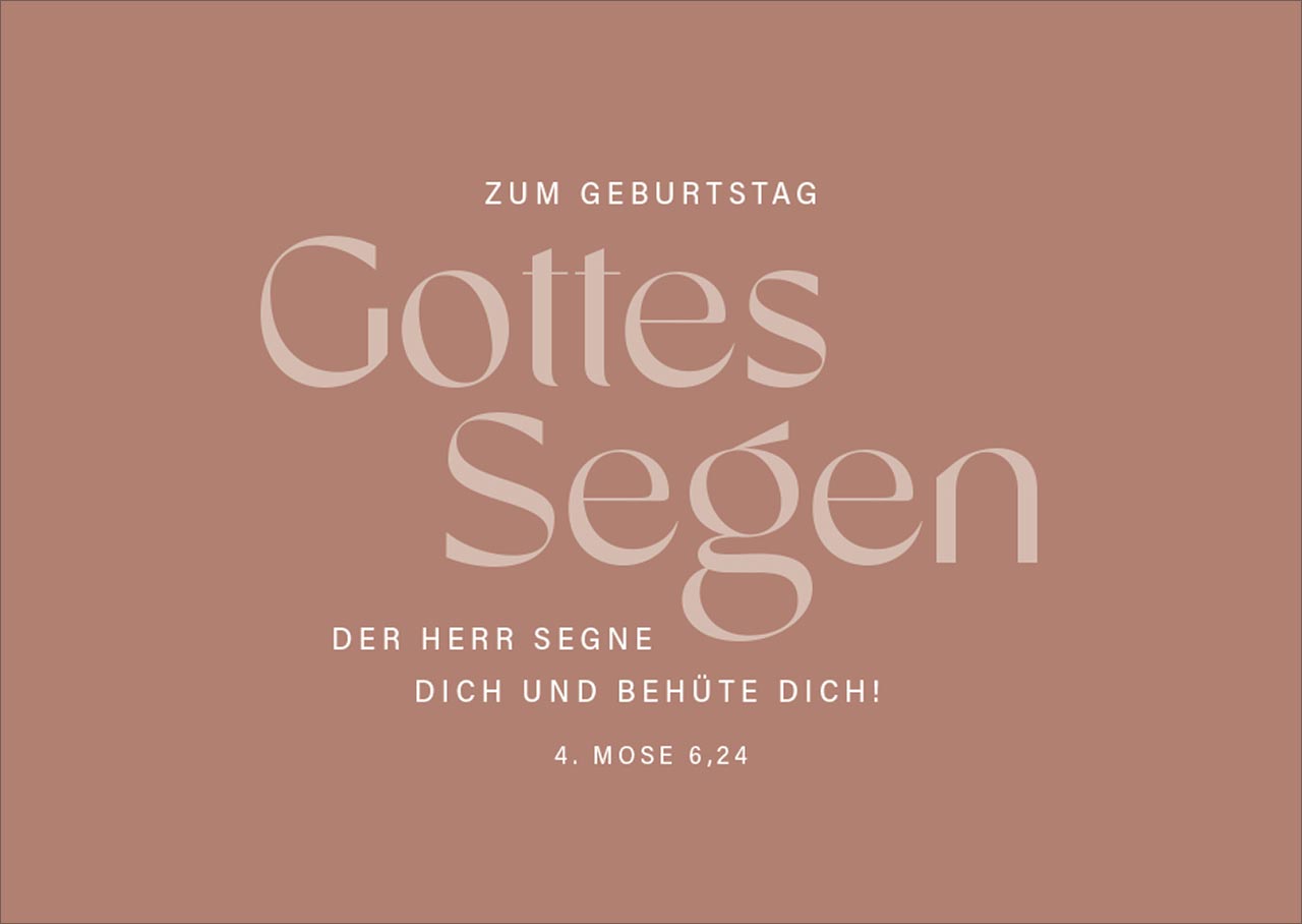 Postkarte Zum Geburtstag Gottes Segen