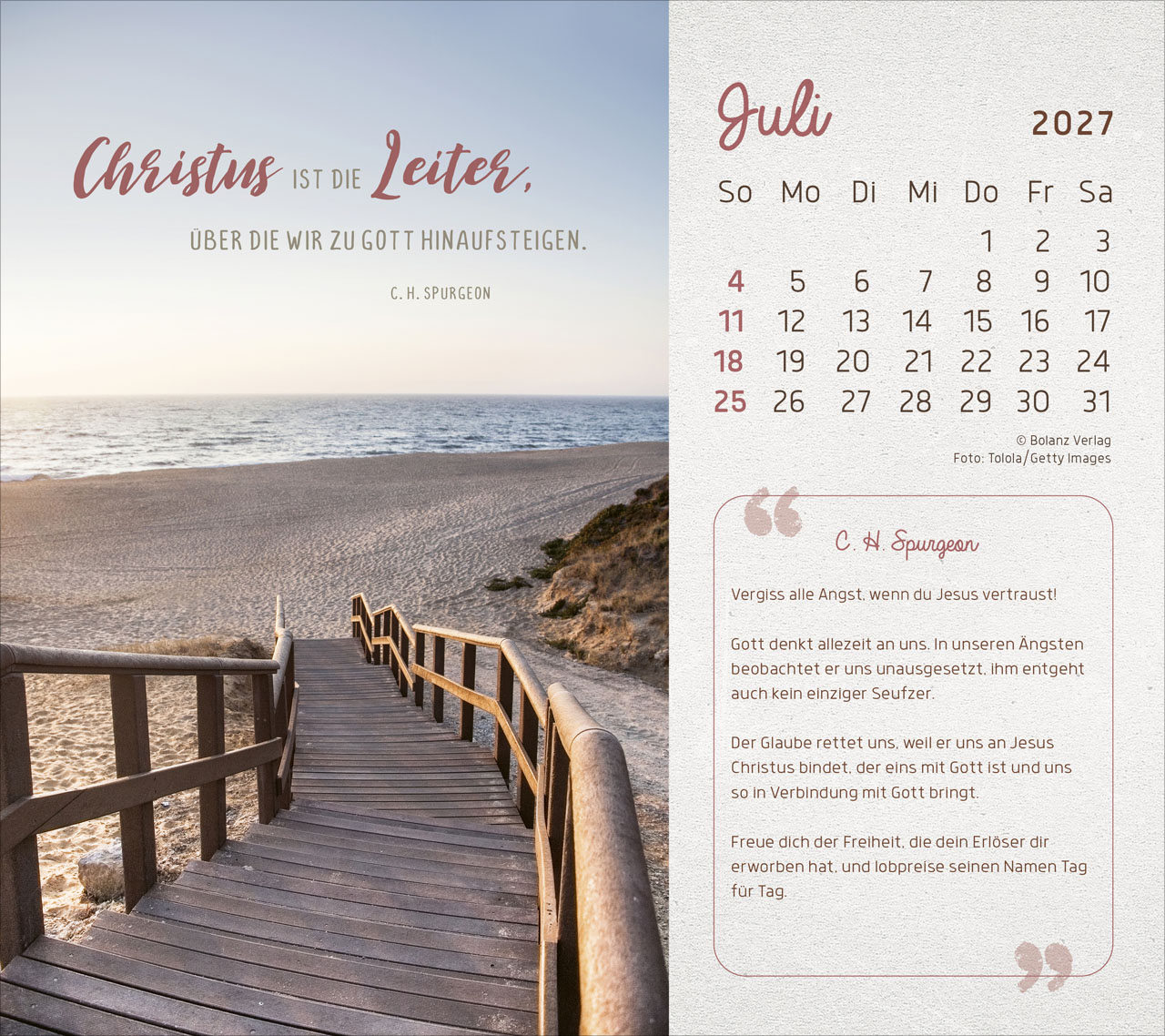 Mit seiner Kraft 2027 – Tischkalender