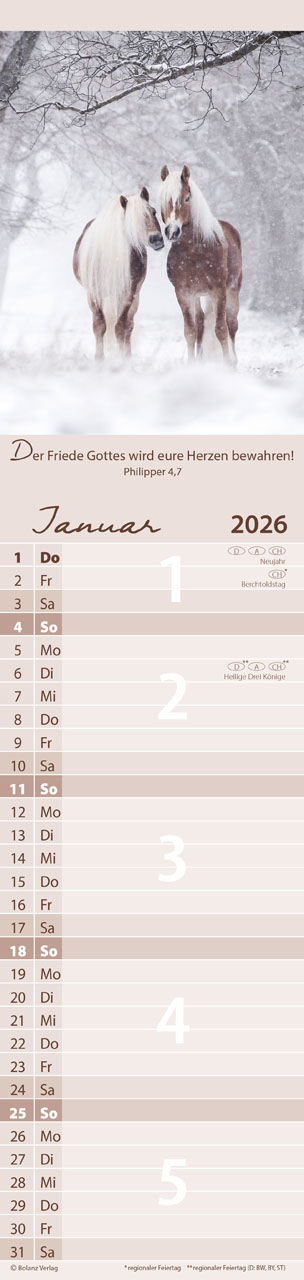 Für Euch 2026 - Streifenterminplaner