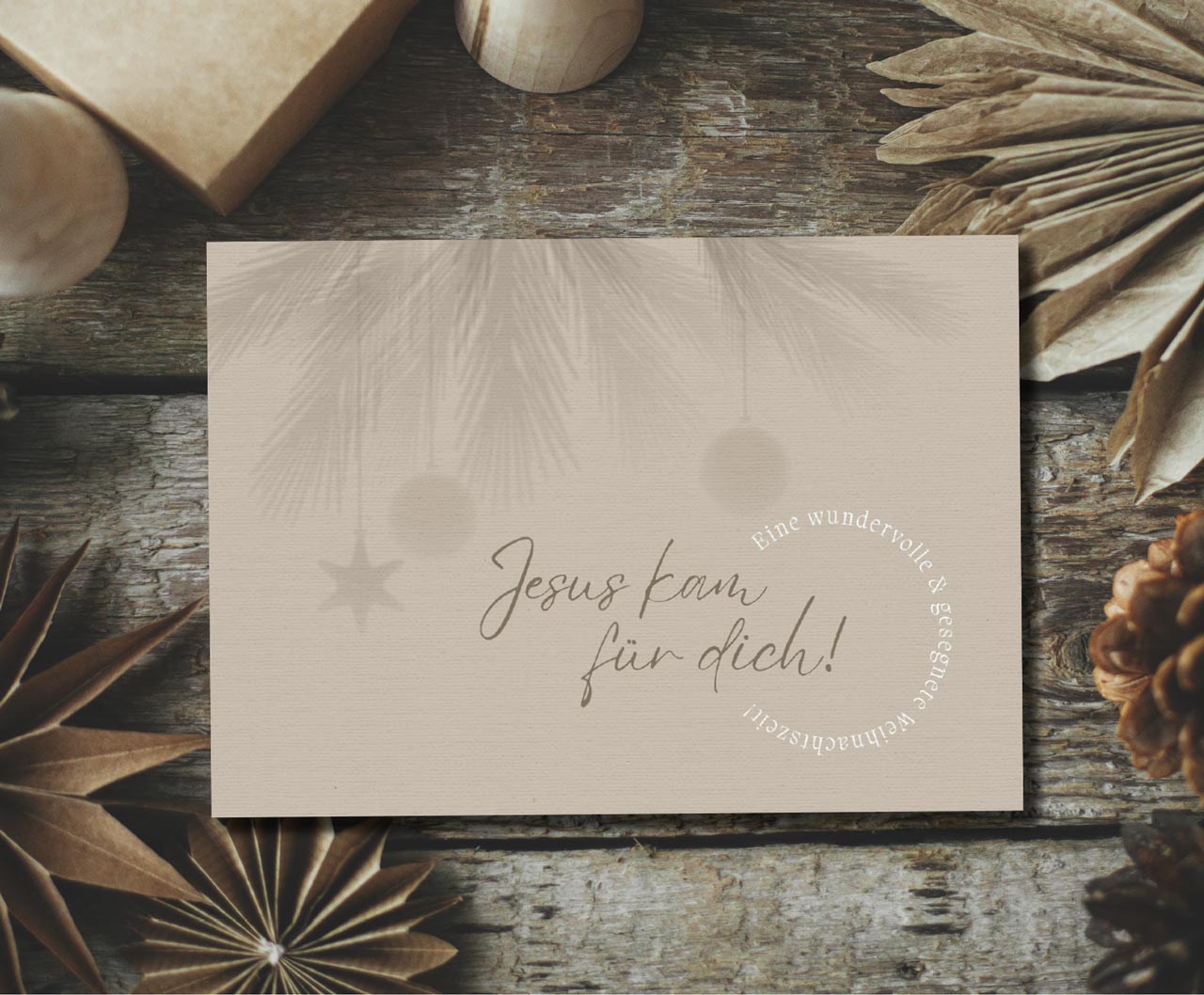 Postkarte Jesus kam für dich!