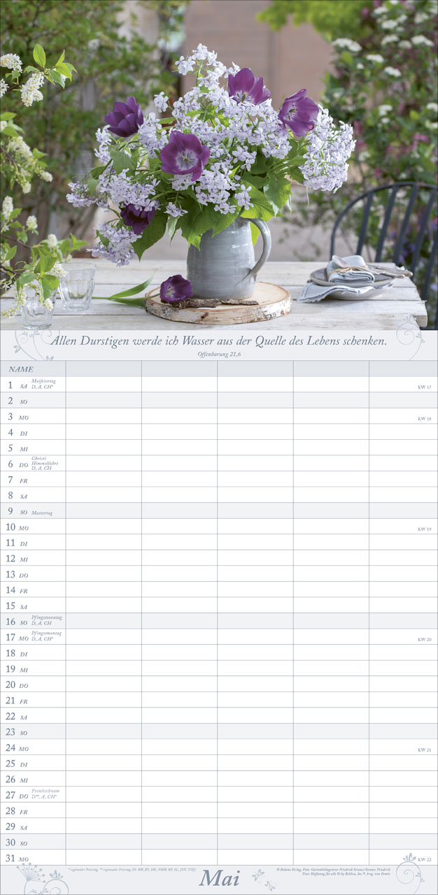 Gartenfreude 2027 – Familienplaner