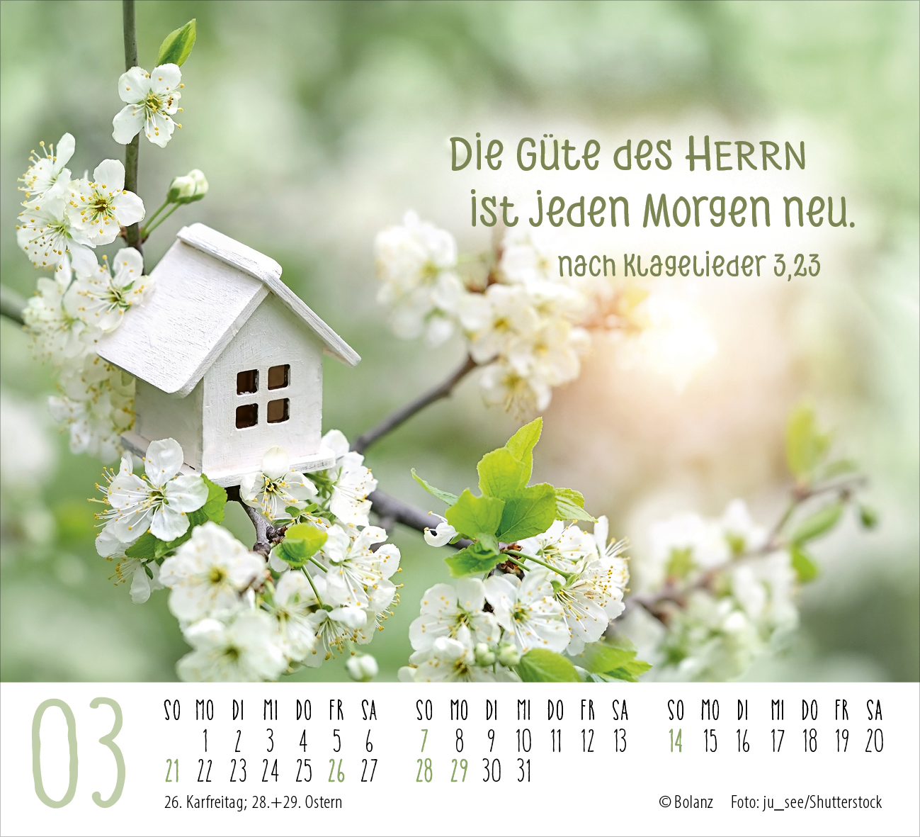 Atempause – Wohin du auch gehst 2027 – Minikalender