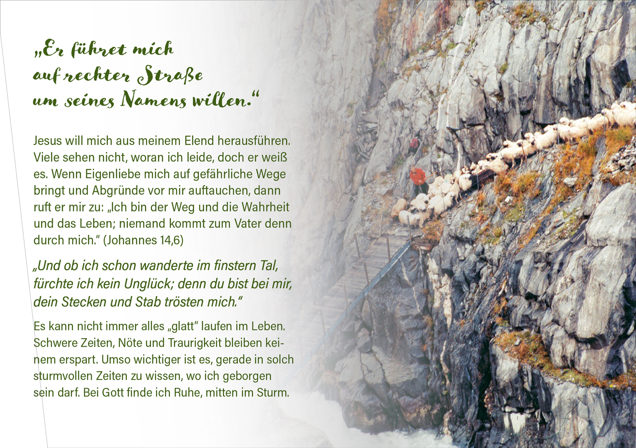Grußheft Psalm 23 - für alle Tage