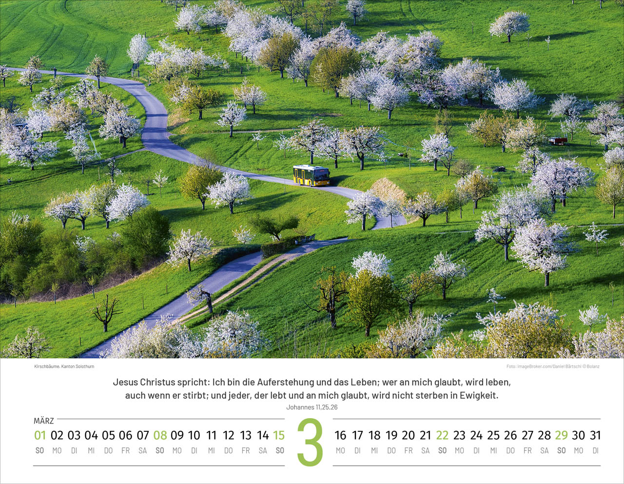 Schweiz 2026 - Wandkalender (polnisch)