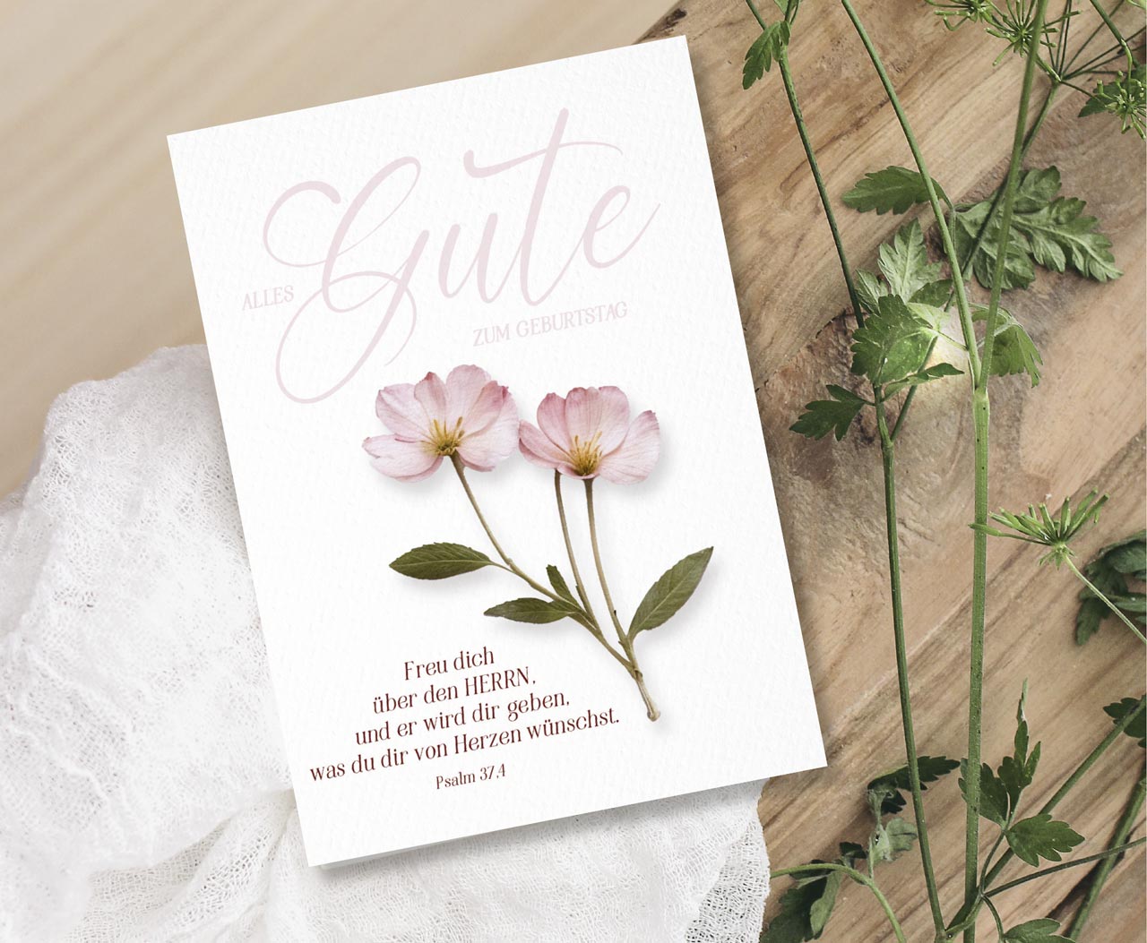 Faltkarte Alles Gute zum Geburtstag