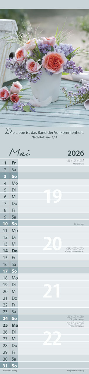 Von Mir zu Dir 2026 - Streifenterminer
