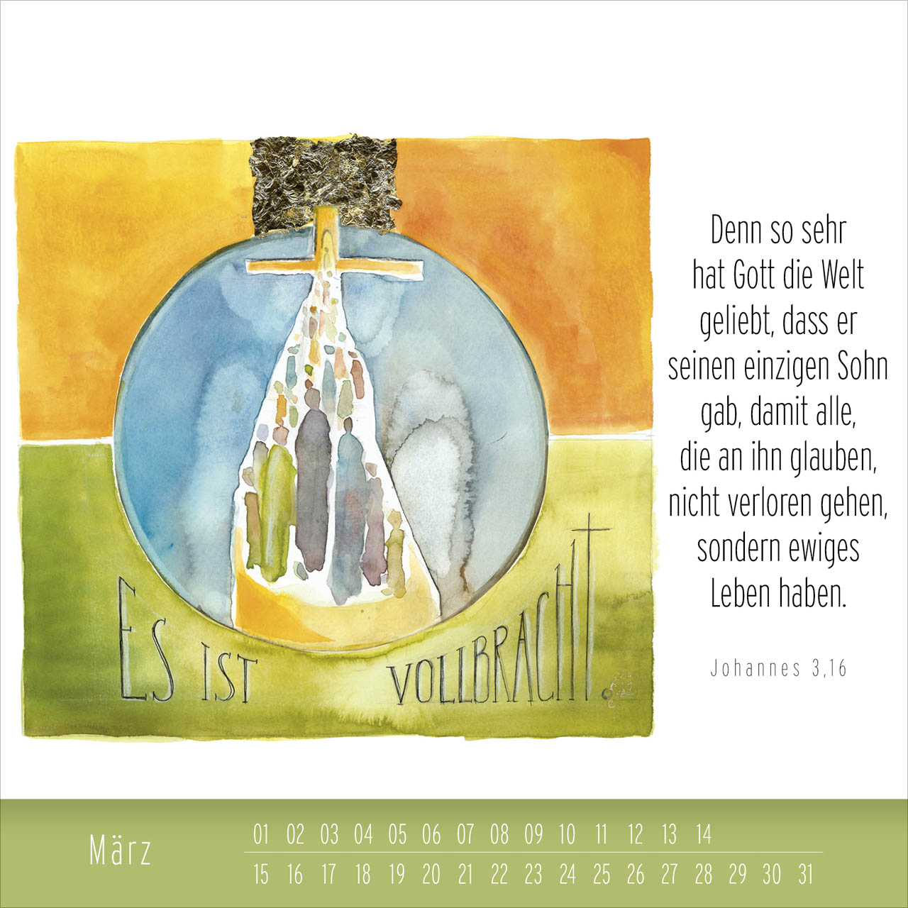 Immerwährender Tischkalender Hoffnung und Leben