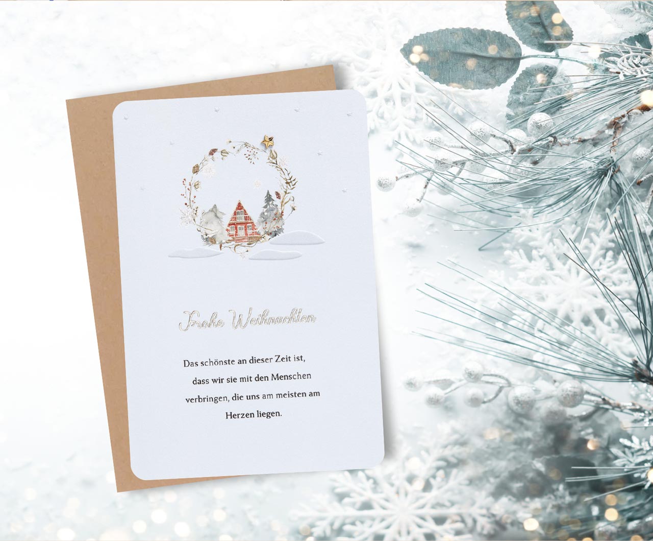 Faltkarte Frohe Weihnachten