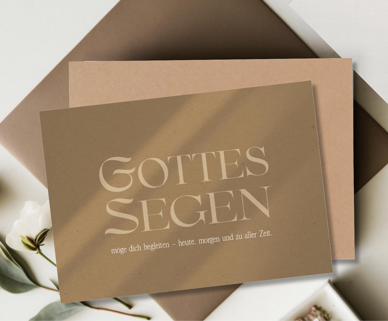 Faltkarte heute, morgen und zu aller Zeit