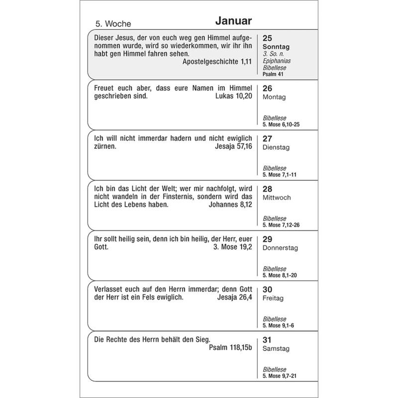 Gottes Wort für jeden Tag 2026