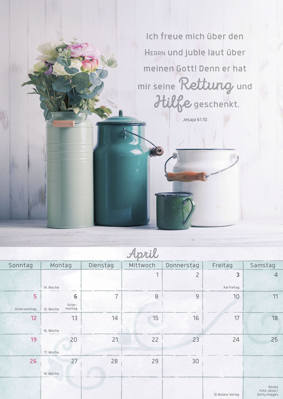 Momente der Freude 2026 - Posterkalender