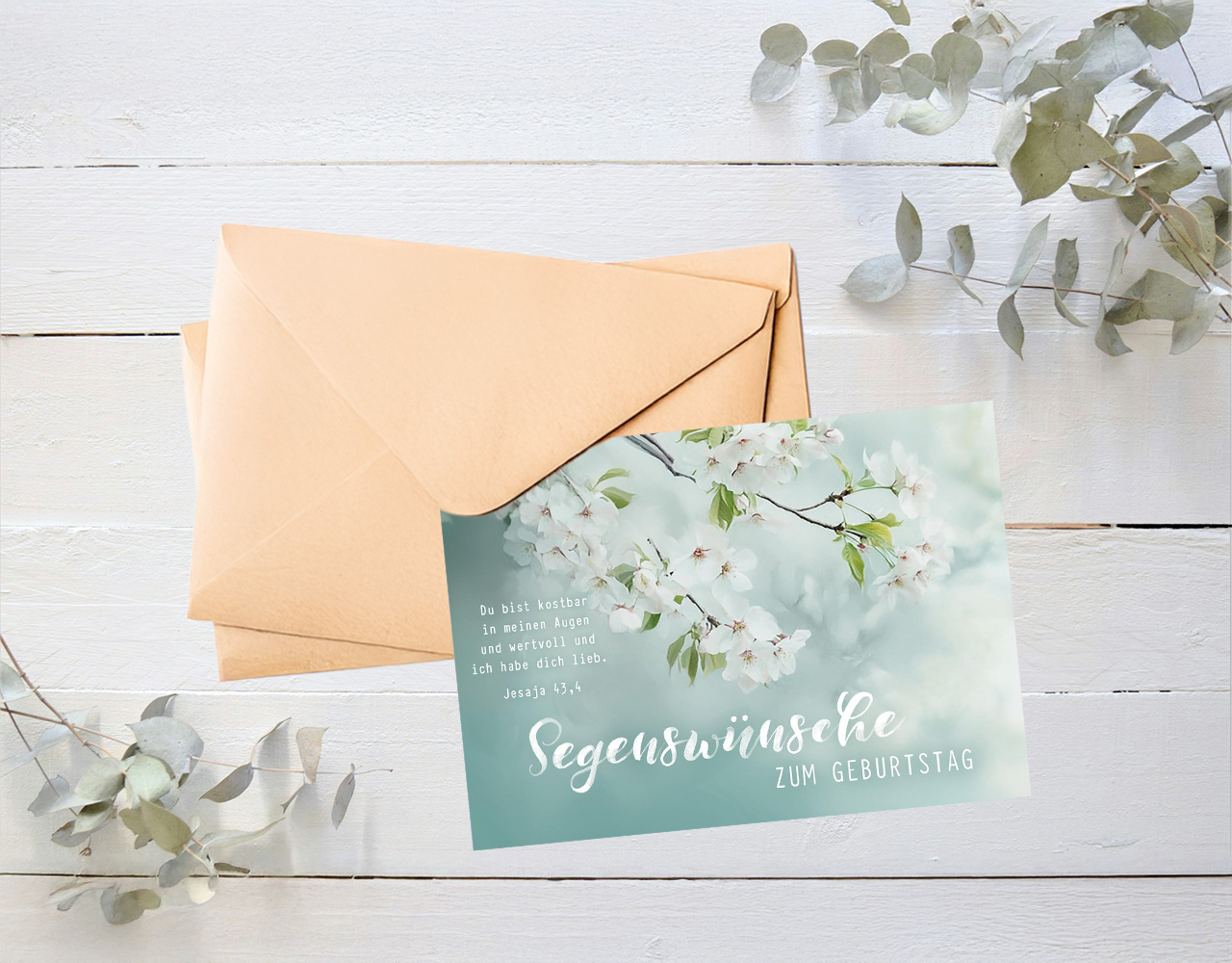 Faltkarte Geburtstag Jesaja 43:4