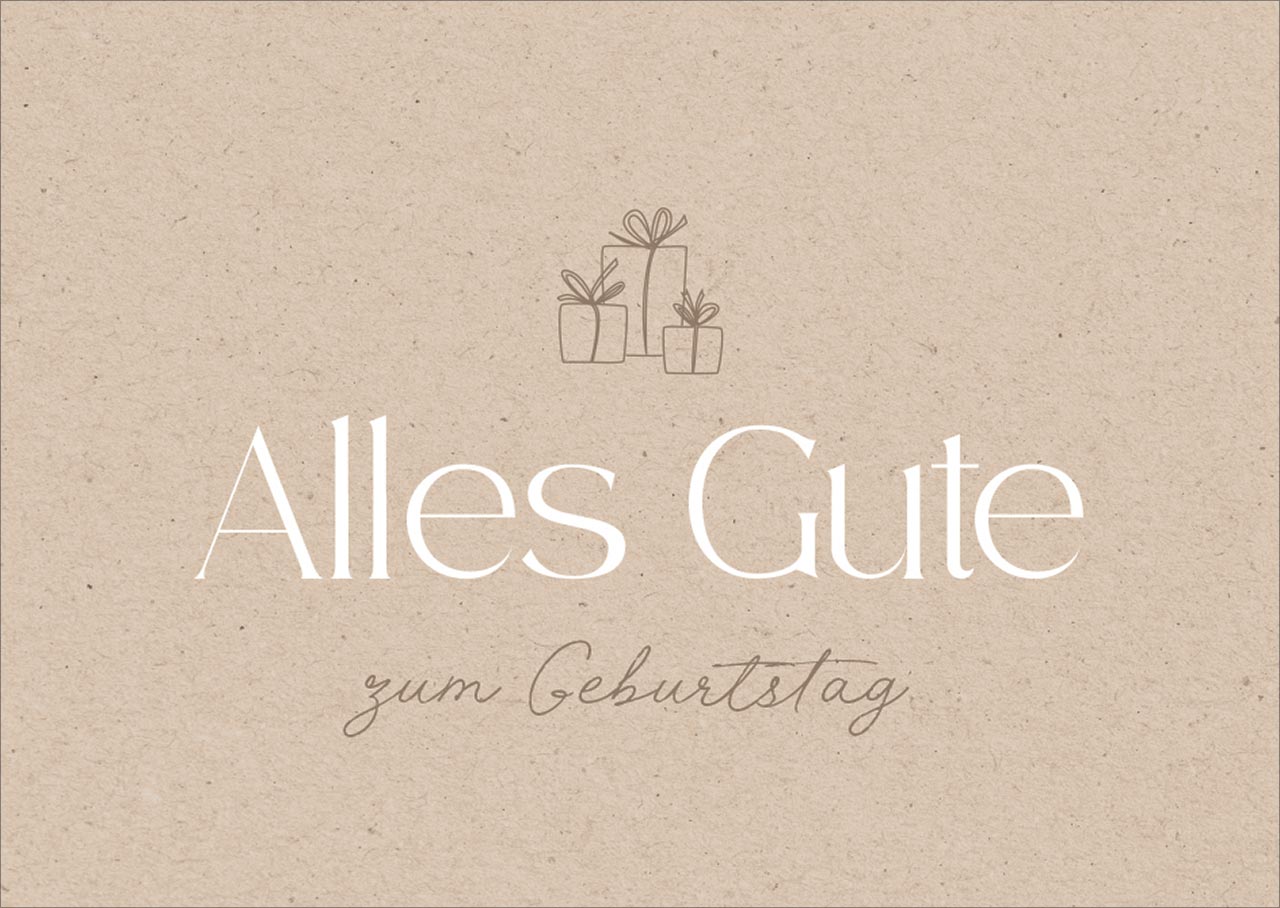 Postkarte Alles Gute zum Geburtstag