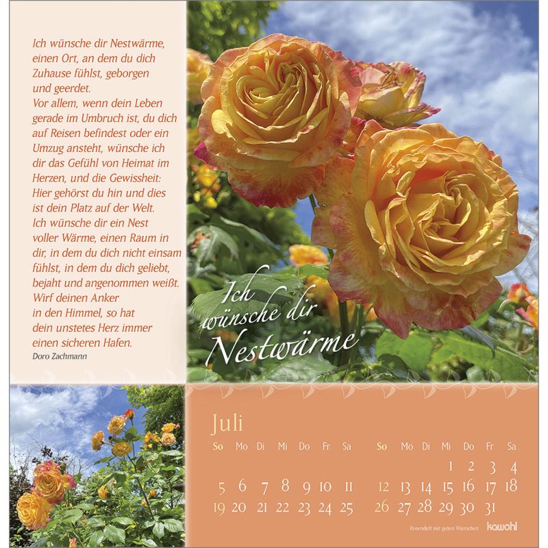 Rosenduft mit guten Wünschen 2026