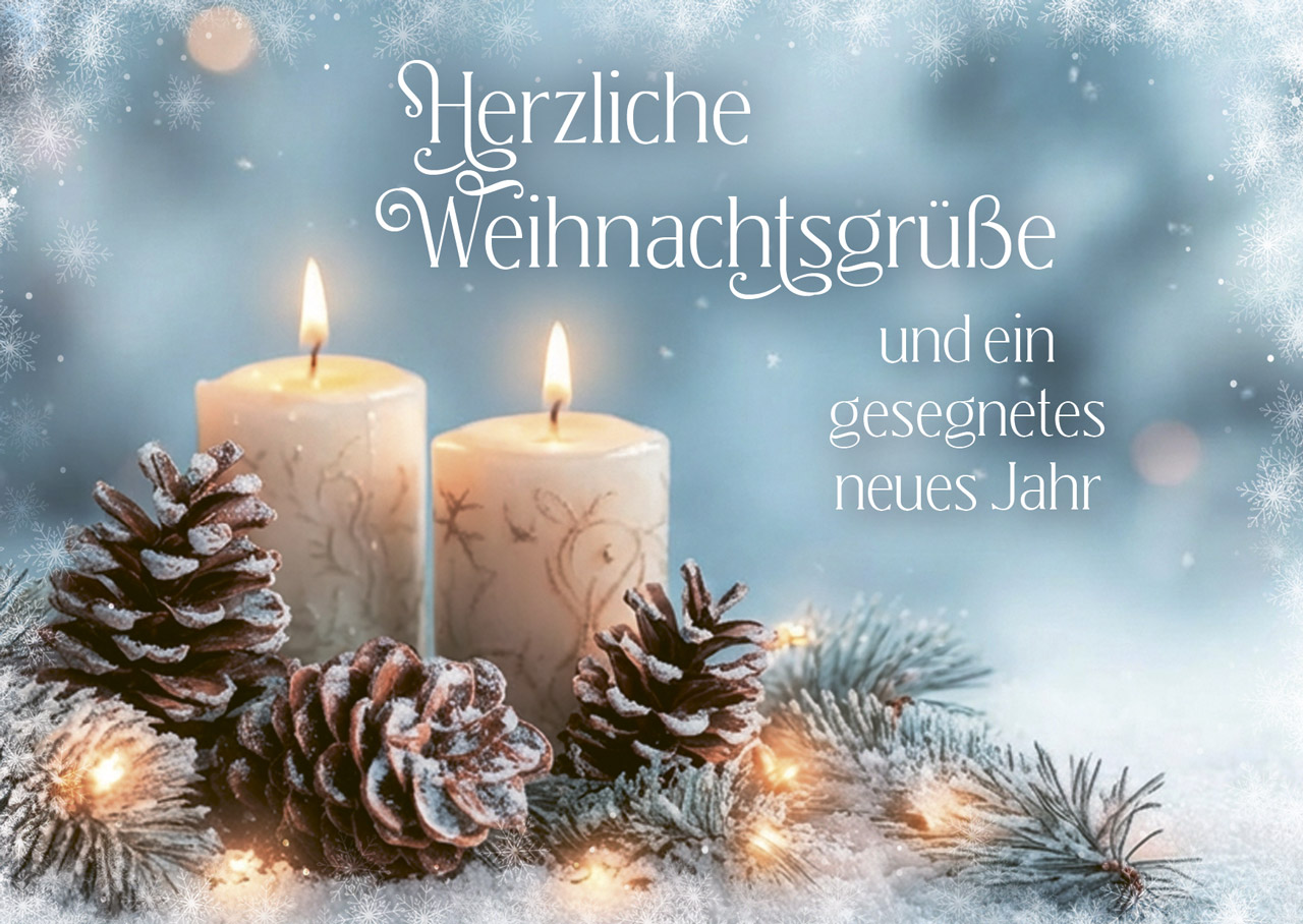 Postkarte Herzliche Weihnachtsgrüße