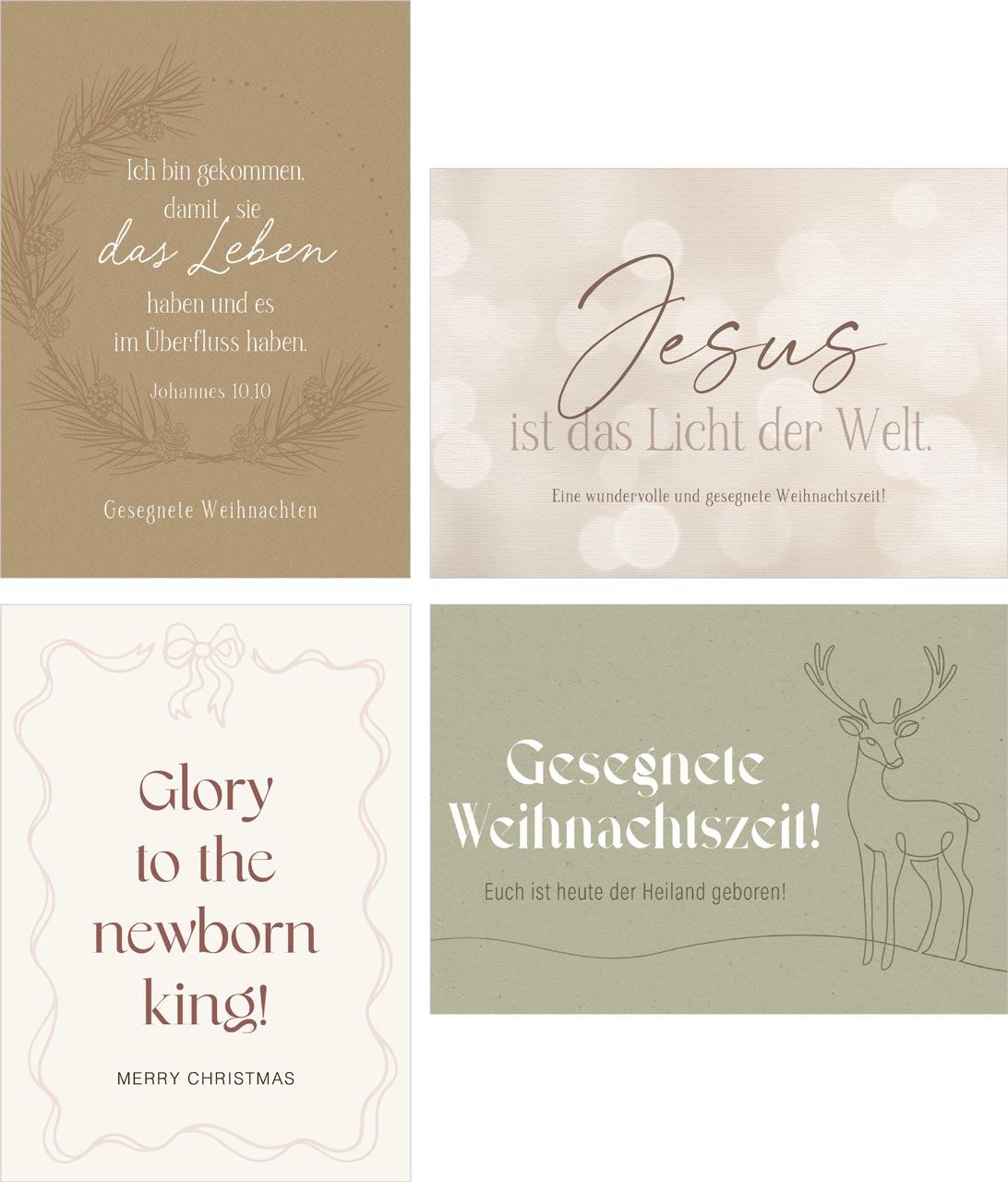 Minikarten Weihnachten Fatzer alive