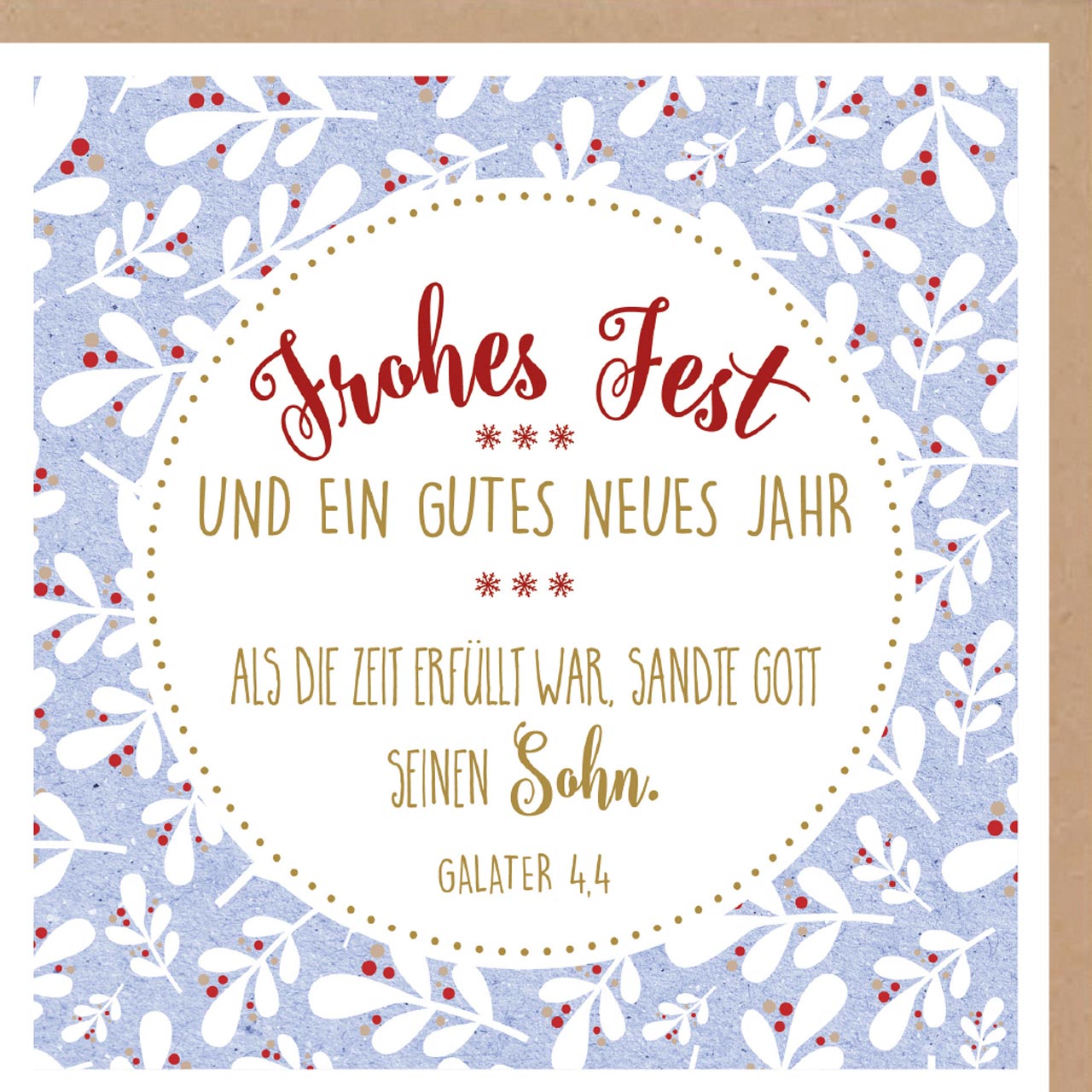 Faltkarte Frohes Fest