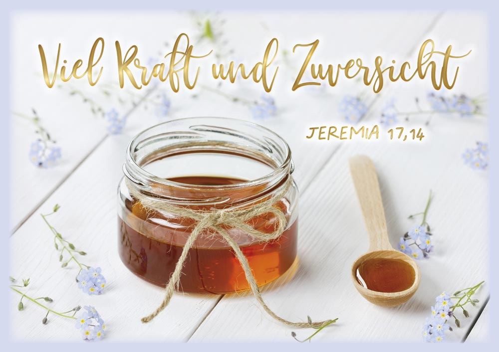 Faltkarte - Viel Kraft und Zuversicht
