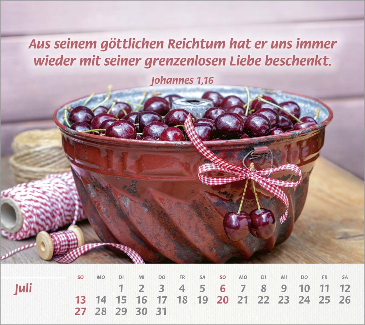 Du bist meine Stärke Großdruck-Tischkalender