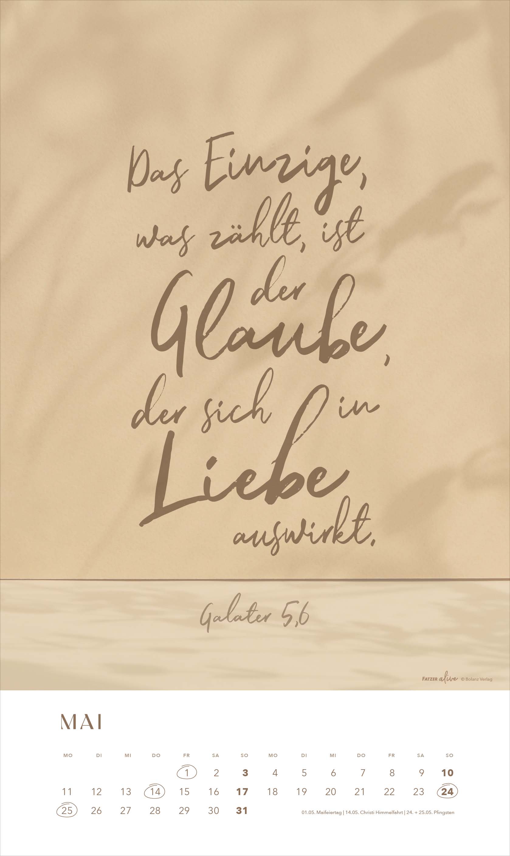 Glaube im Alltag 2026 - Posterkalender