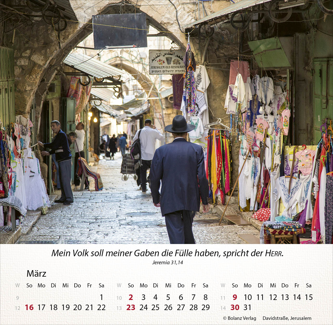 Israel Shalom 2025 - Tischkalender