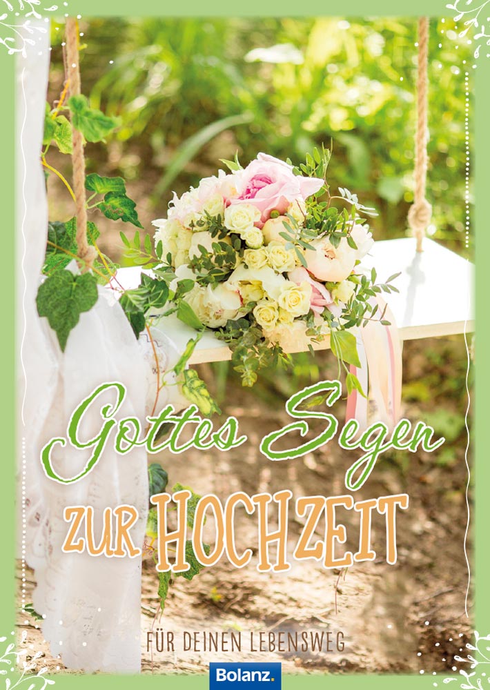 Grußheft - Gottes Segen zur Hochzeit