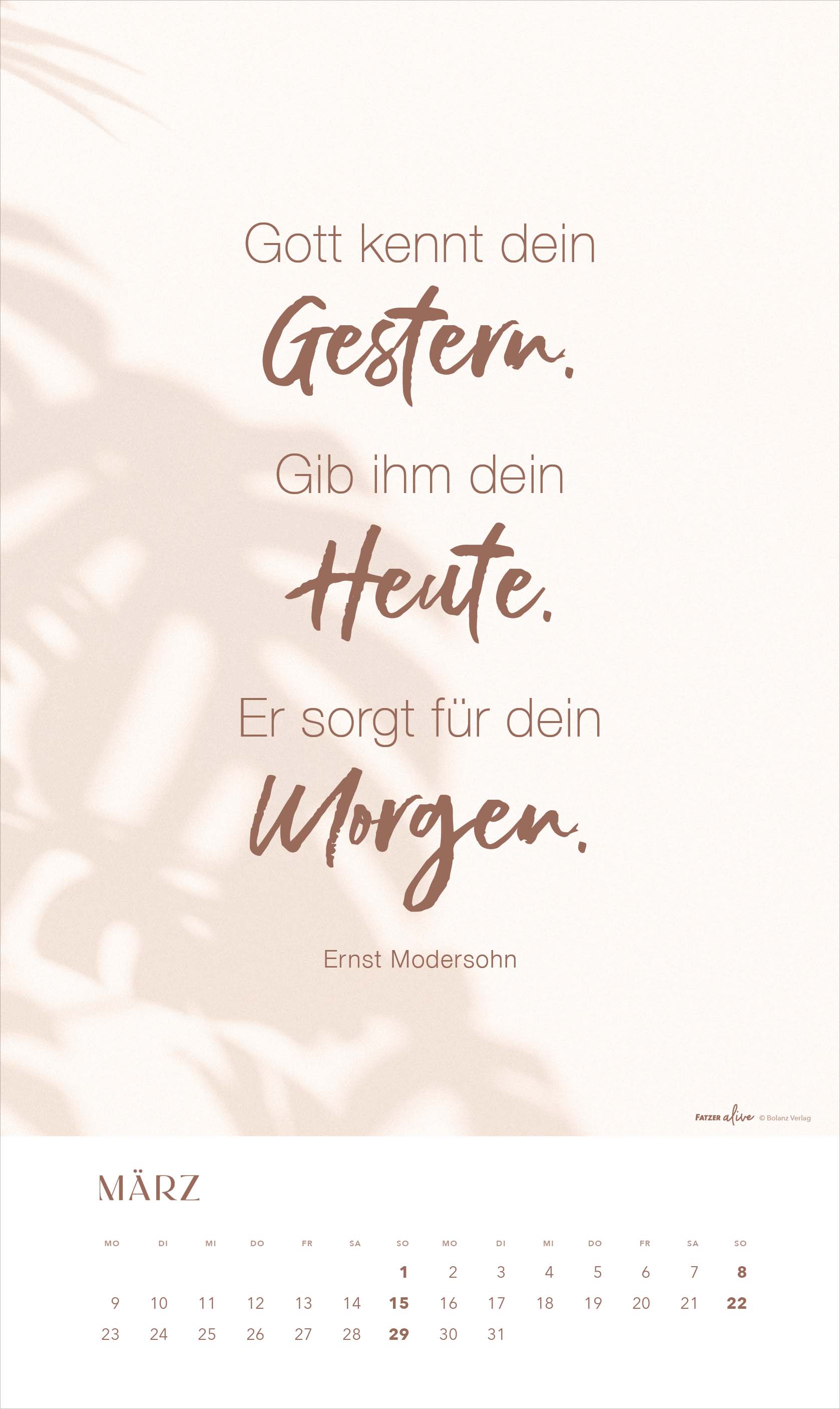 Glaube im Alltag 2026 - Posterkalender