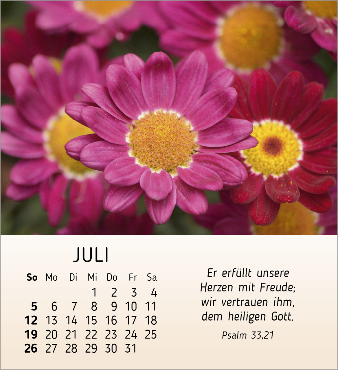 Ich wünsche dir Freude Tischkalender 2026