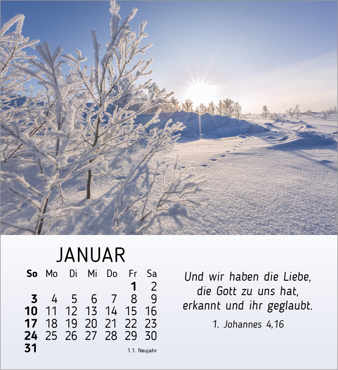 Schönheit des Lichts 2027 – Tischkalender