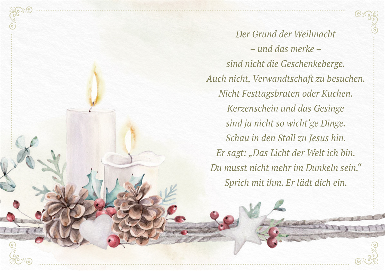 Grußheft Weihnachtsfreude