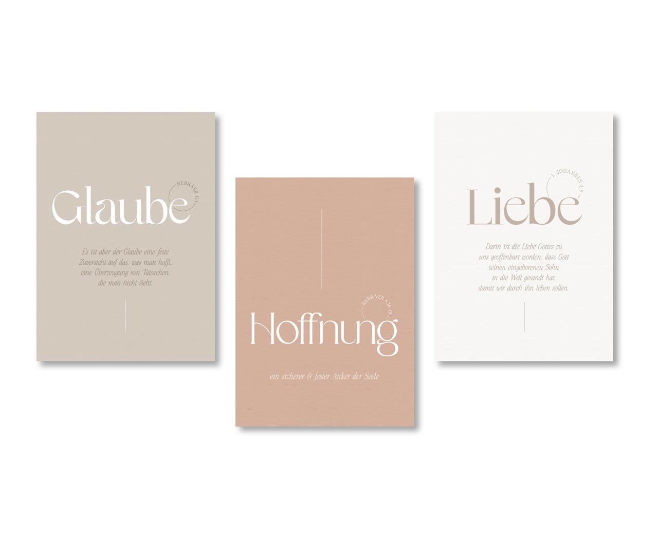Poster Fatzer Glaube, Hoffnung, Liebe A3 3er Set
