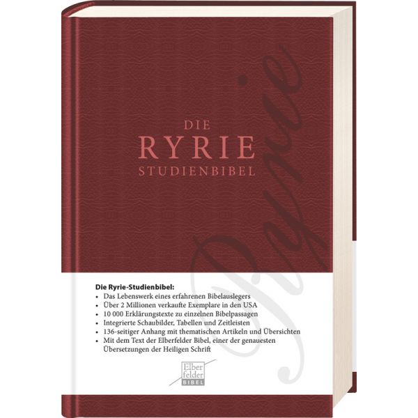 RYRIE-Studienbibel  Elberfelder Text (Kunstleder)