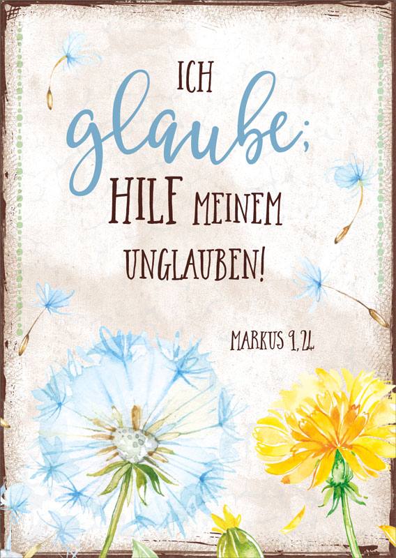 Postkarte Jahreslosung Blume