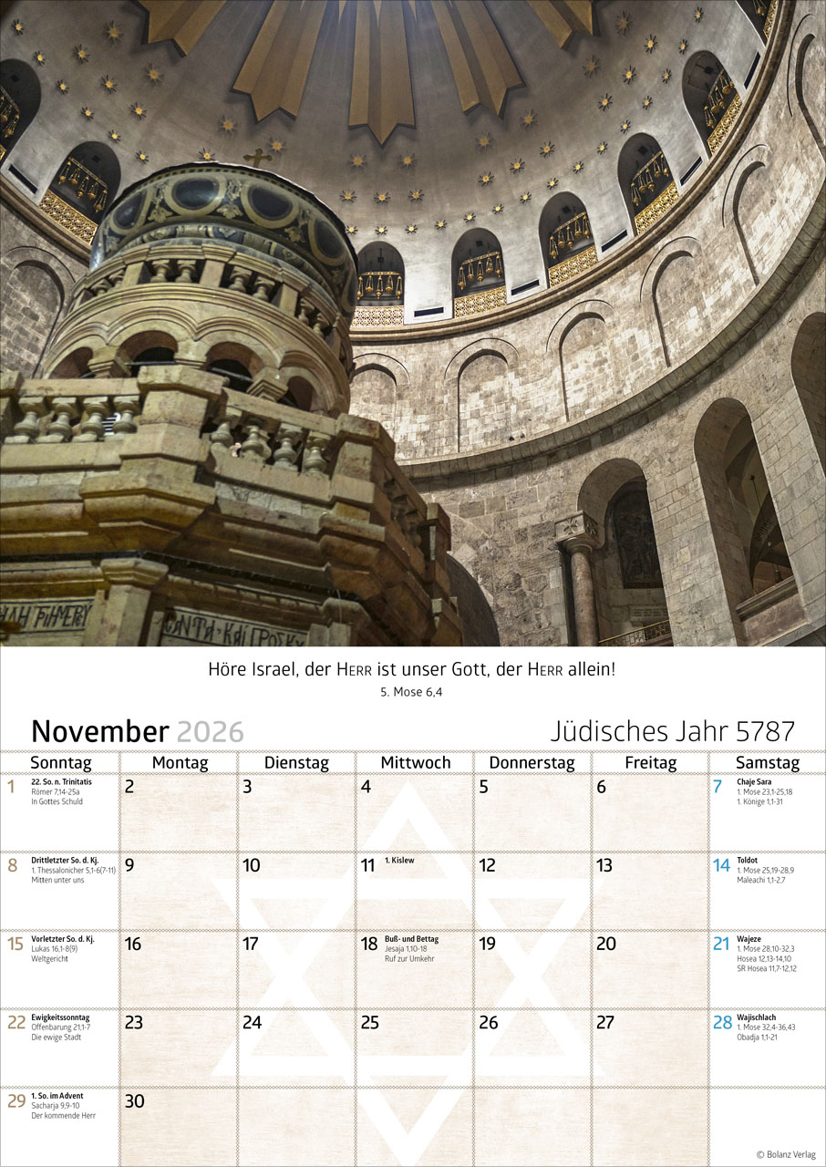 Israel 2026 - Posterkalender