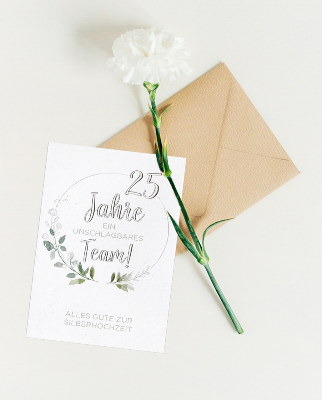 Faltkarte Zur Silberhochzeit