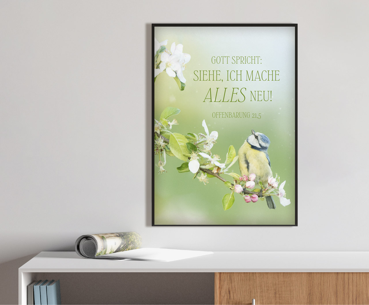 Poster Jahreslosung 2026 Vogel A2