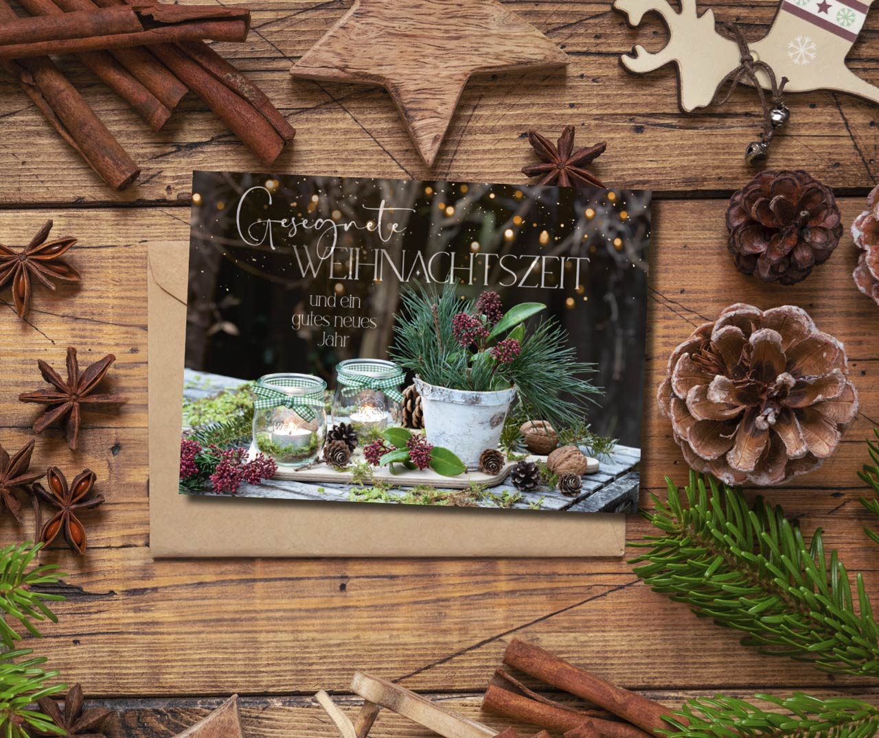 Faltkarte Weihnachtszeit - Jesaja 40:5