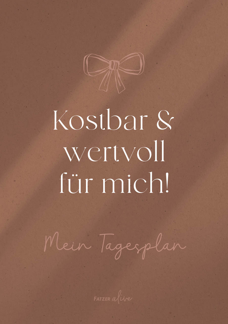 Notizblock Fatzer alive – Mein Tagesplan A5