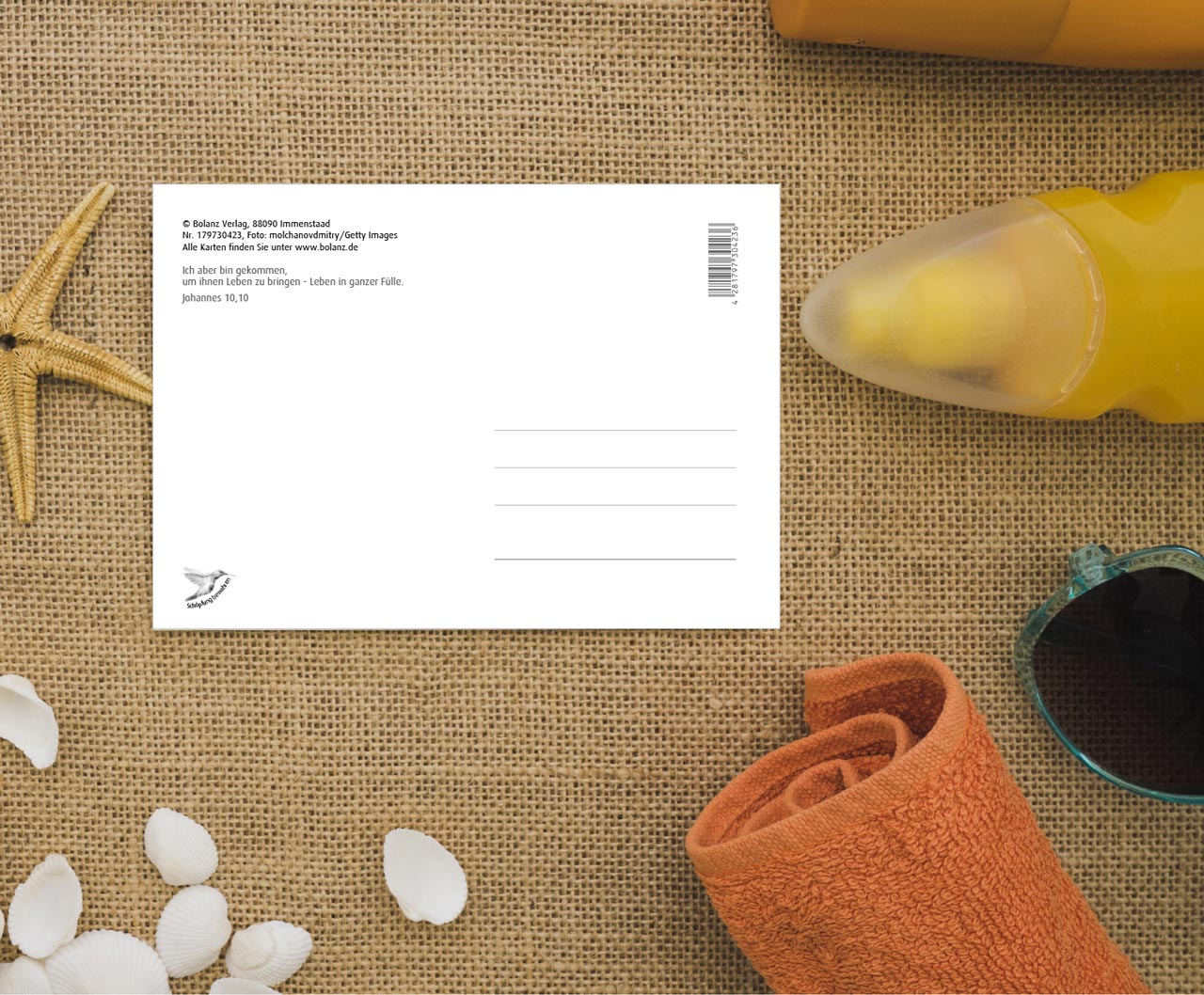 Postkarte Freu Dich des Lebens