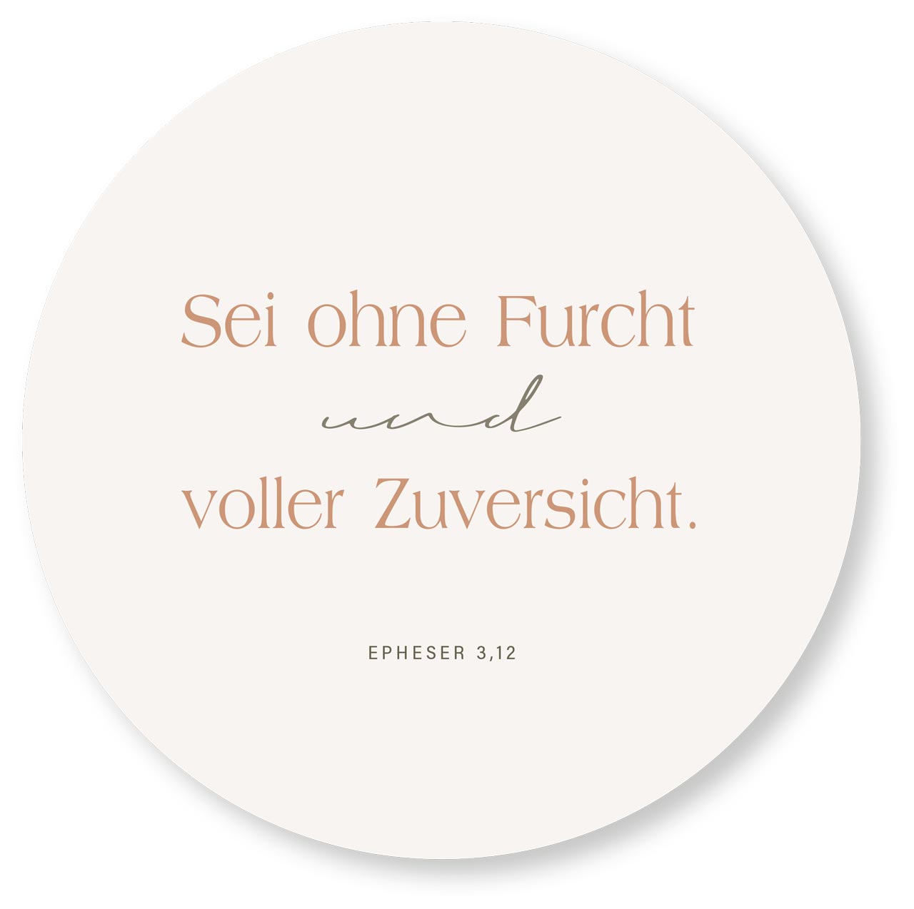 Wandschmuckbild Zuversicht 25 cm