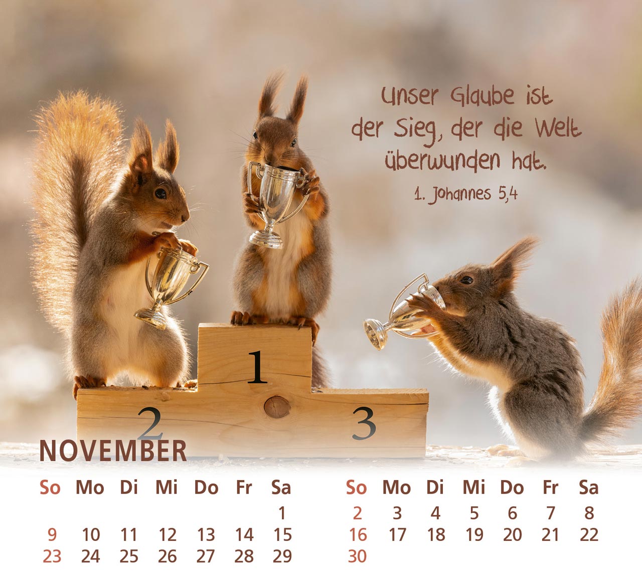 Du bist meine Freude - Eichhörnchen Kalender