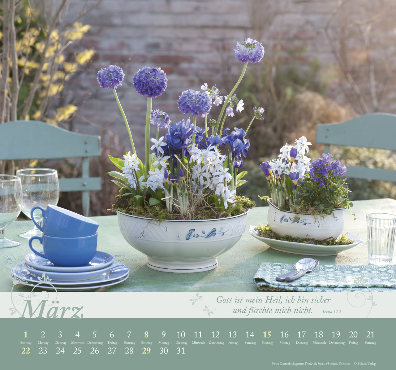 Im Garten zuhause 2026 - Wandkalender