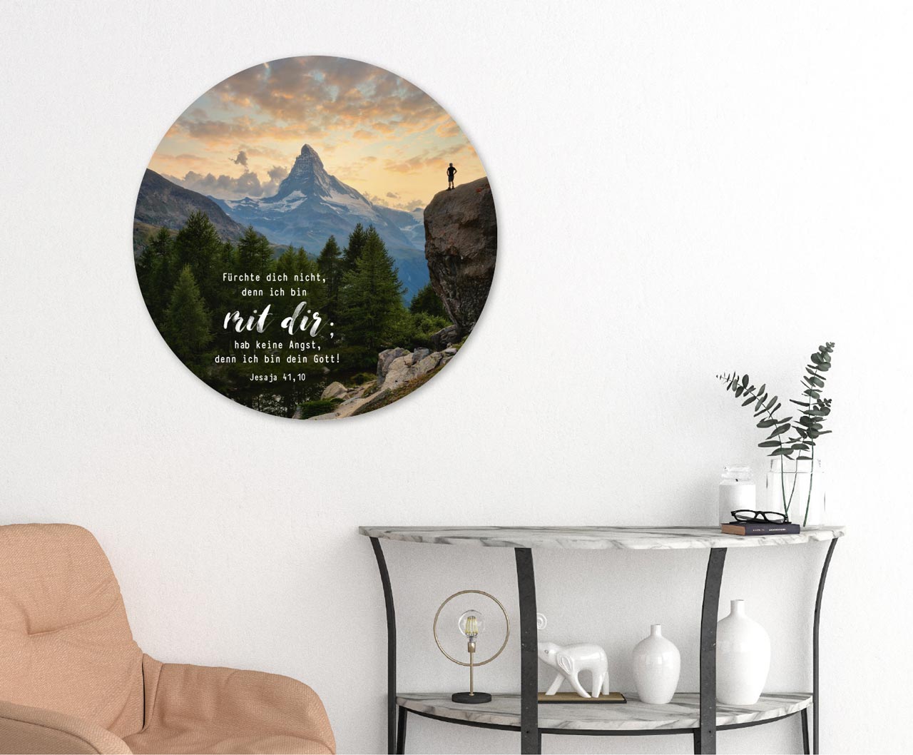 Wandschmuckbild Berg Jahreslosung 2027 40 cm
