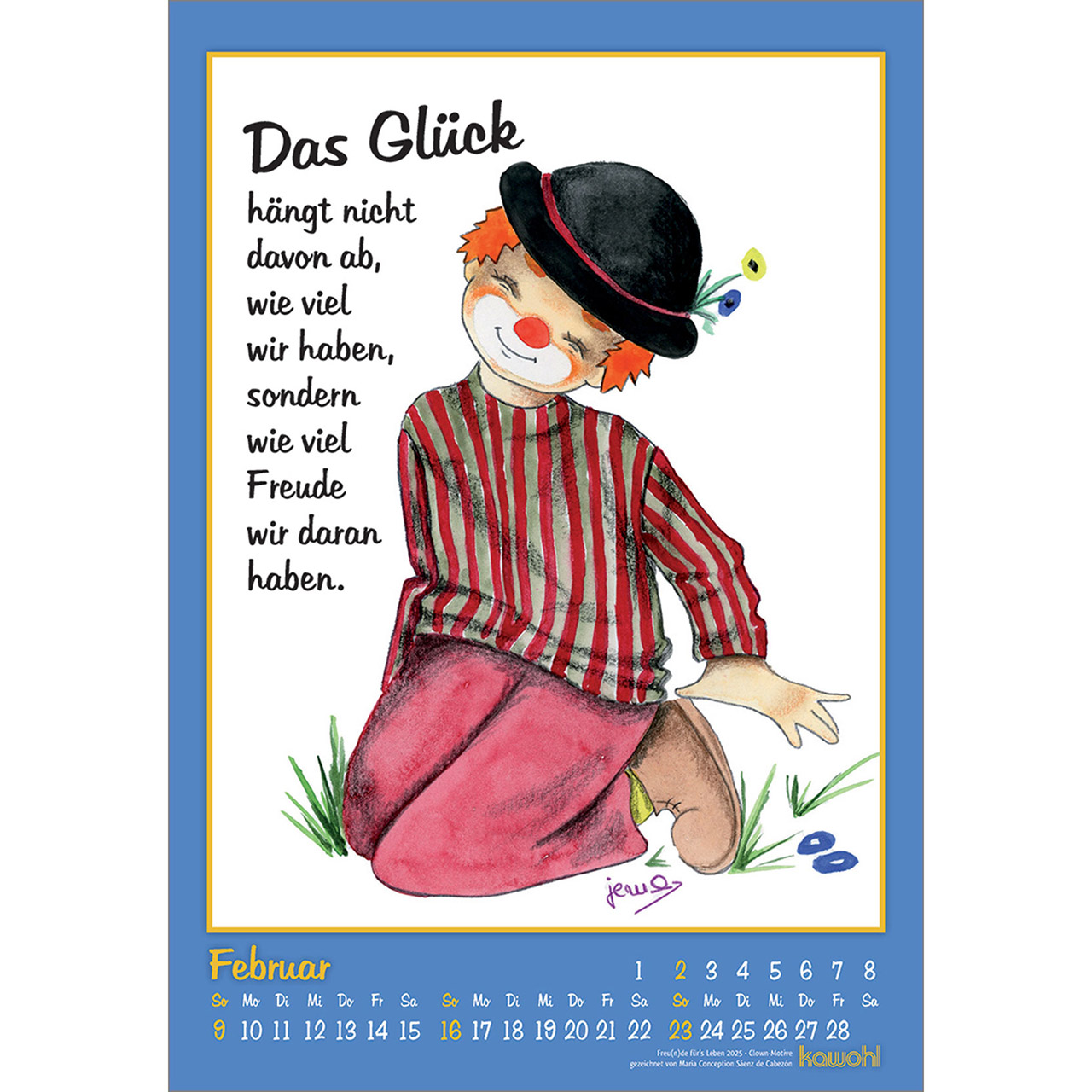 Freu(n)de für's Leben 2025 - Clown-Kalender