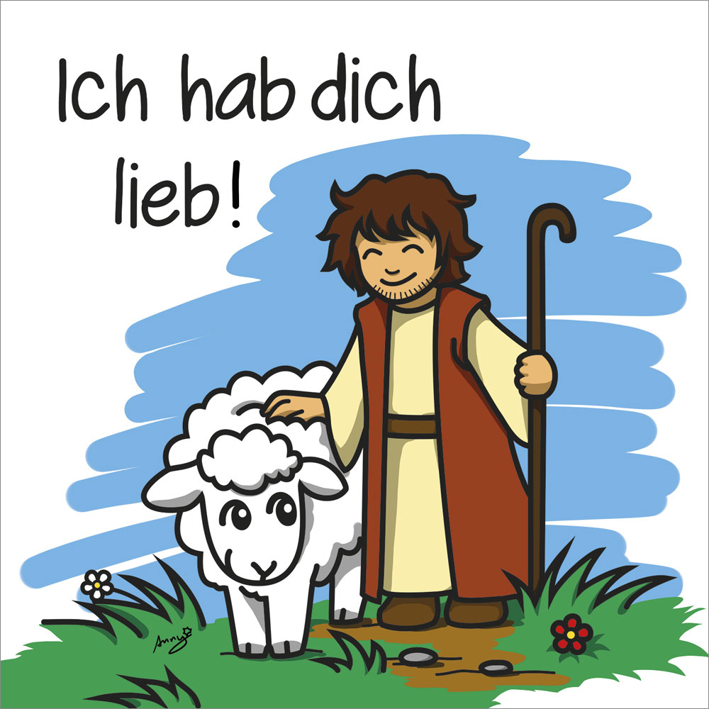 Metallschild Ich hab dich lieb