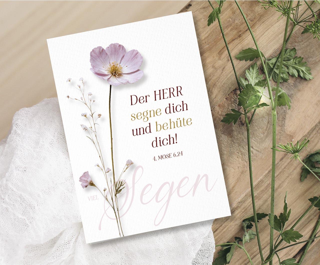 Faltkarte Der Herr segne dich